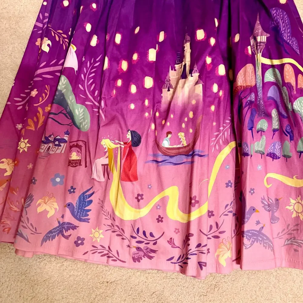 Loungefly Stitch Shoppe Rapunzel Tangled Skirt size 1x - Picture 2 of 5